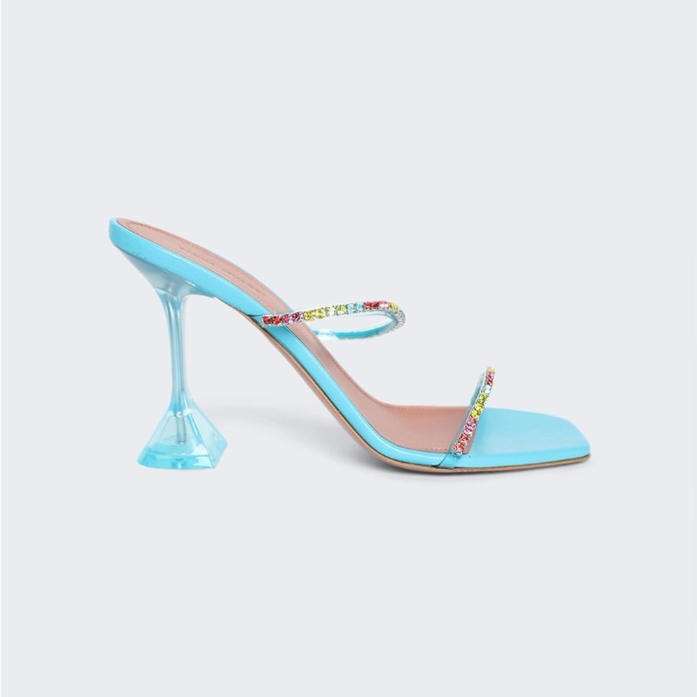 SOLD❗️Amina Muaddi Gilda Glass 39.5